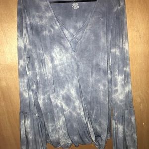 flowy tie dye long sleeve ~ AE xl